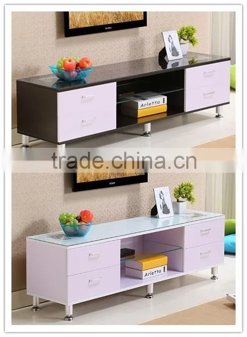 Wooden Furniture tv Stand with four drawers