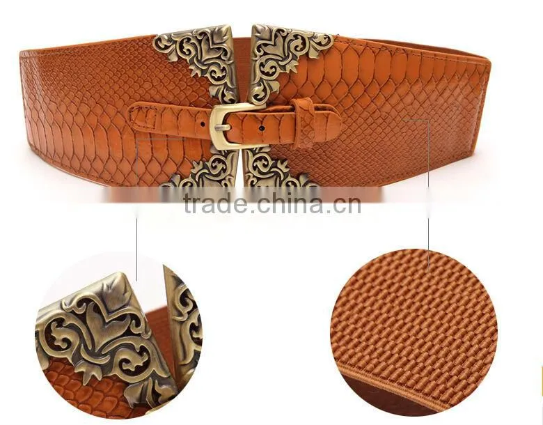 wholesale leather belt Best fashion metal belt PU leather belt