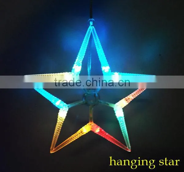 hanging led strings light with snowflake CE ROHS