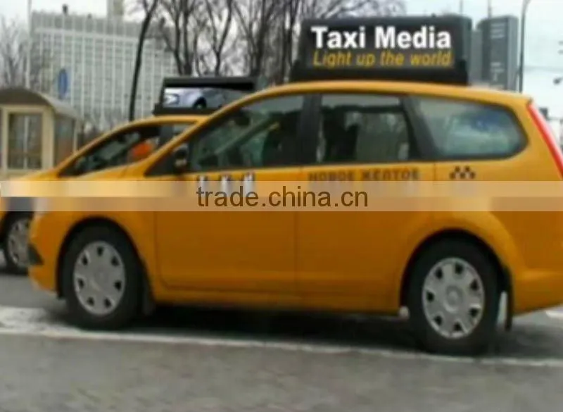 good price digital taxi/car roof advertising screen
