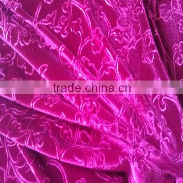 High quality good strech korean velvet /uphostery fabric