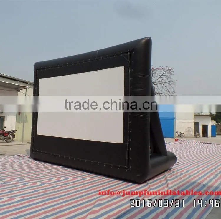 16ft inflatable screen cheap outdoor movie screen 18oz PVC screen for sale