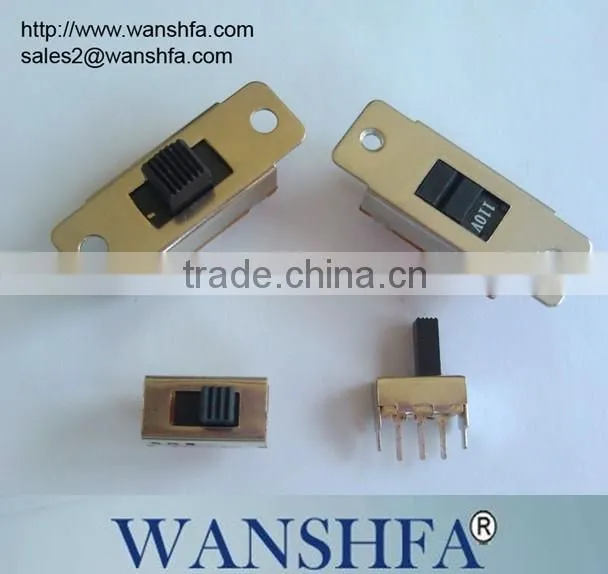 Vertical Slide Switch,momentary slide switch SS-23F07
