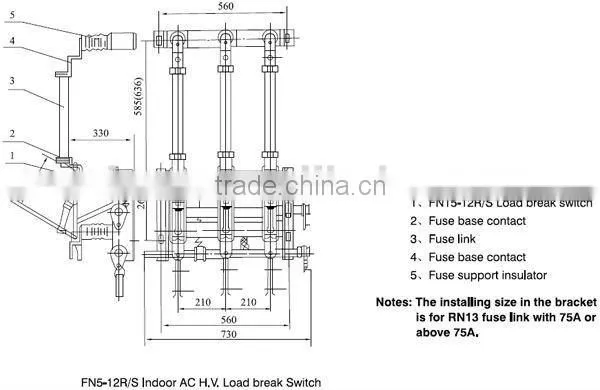 FN5-12 Series High Vacuum Indoor Load Break Switch