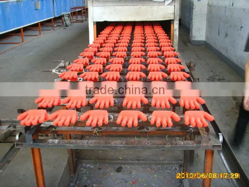 string knit liner coated garden gloves