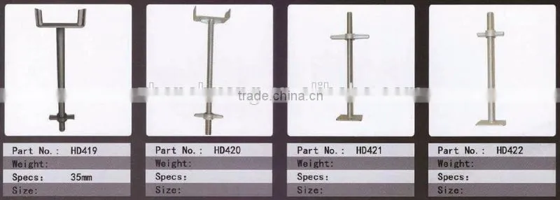 Adjustable base screw jack