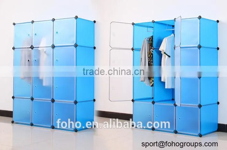 DIY bedroom almirah designs,colorful waterproof and dustproof plastic almirah clear