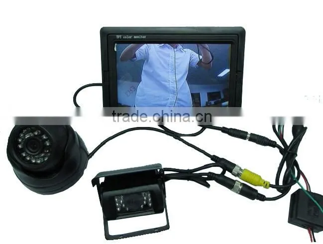 Practical and reliable 7 inch Digital TFT-LCD Car Monitors 2 AV Aviation connector Inputs
