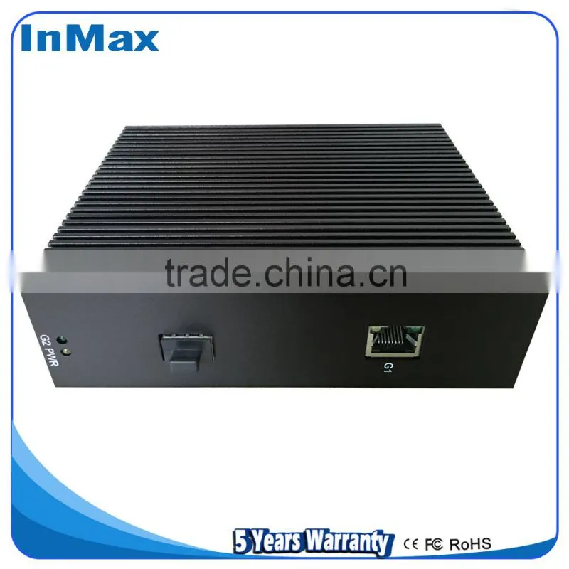 Full Gigabit 1x1000BaseX SFP and 1x10/100/1000BaseT(X)Ports Din-Rail Industrial Ethernet Switches i502A