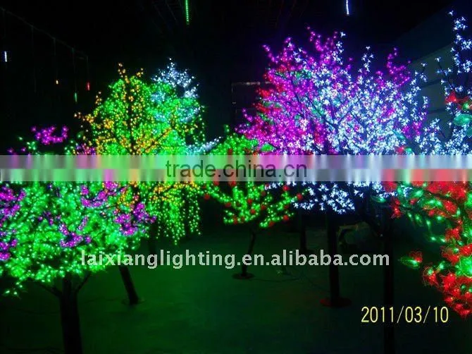 High simulation led tree and led tree light with white lighted branch tree