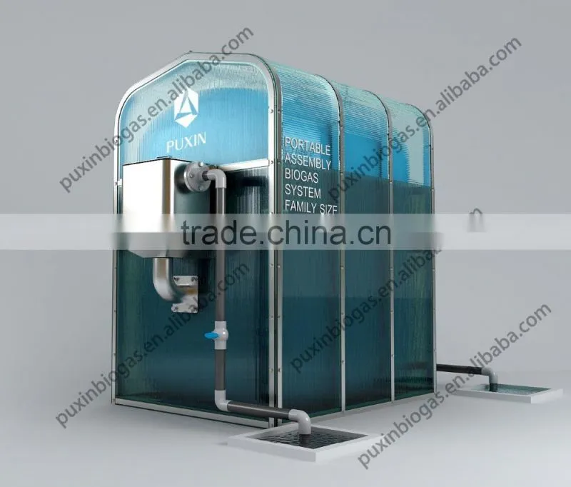 No smell mini size portable food waste biogas system
