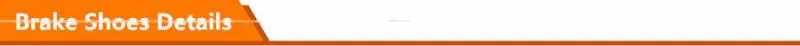 K1185 top quality car brake shoe for Mazda