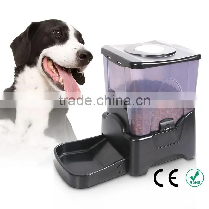 Automatic pet meal dispenser electric cat dog dry food auto portion feeder