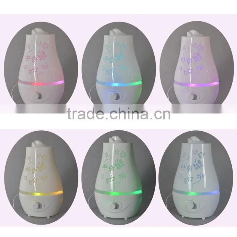 2015 Aromatherapy diffuser air humidifier Colorful LED Light 2.4L Ultrasonic humidifier air Aroma Diffuser mist maker
