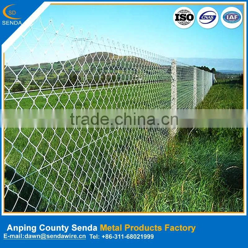 chain link fencing reinforcing mesh/iron rod made diamond wire mesh fence