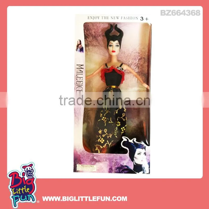 11 inches solid maleficent doll toy
