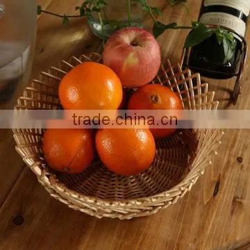 jiayu Manual wholesale wicker fruit basket with fabric liner