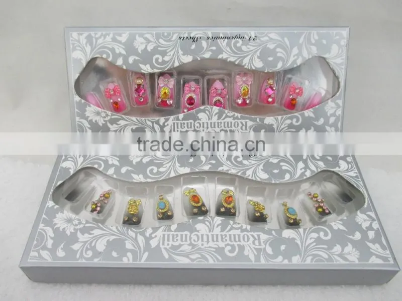 high quality bridal nail art designs false nail art fancy wedding nail art