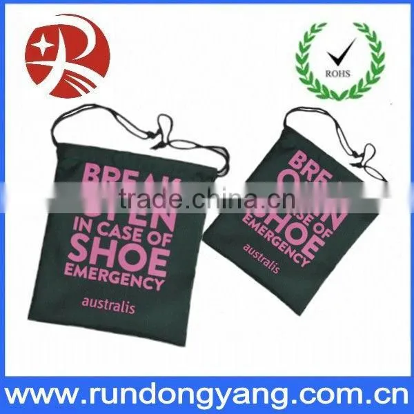 Custom fashionable Velvet cell phone drawstring bag