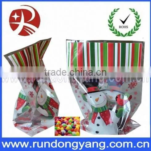 2015 wholesale colorful printed pp plastic gift bag for christmas