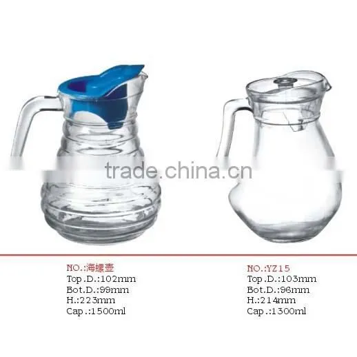 Hotel or home glass ice bucket