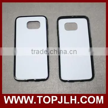 White PC case with TPU Edge uv printing phone case for iphone 6