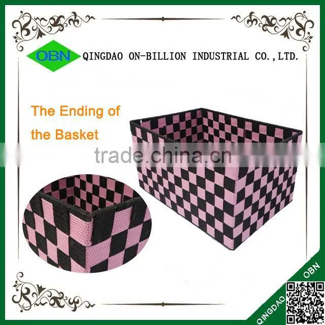 Large handmade cheap nylon woven storage box for home