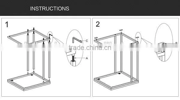 2016 New design factory High quality hardware matel side table in the living room