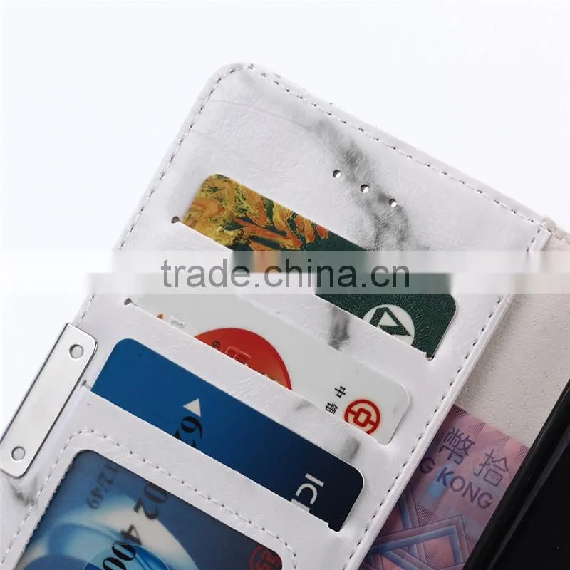 Noble design high quality marble PU card bumper/pocket cell phone case for Xiaomi