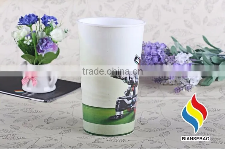 Food grade safe custom printed single wall plastic cup