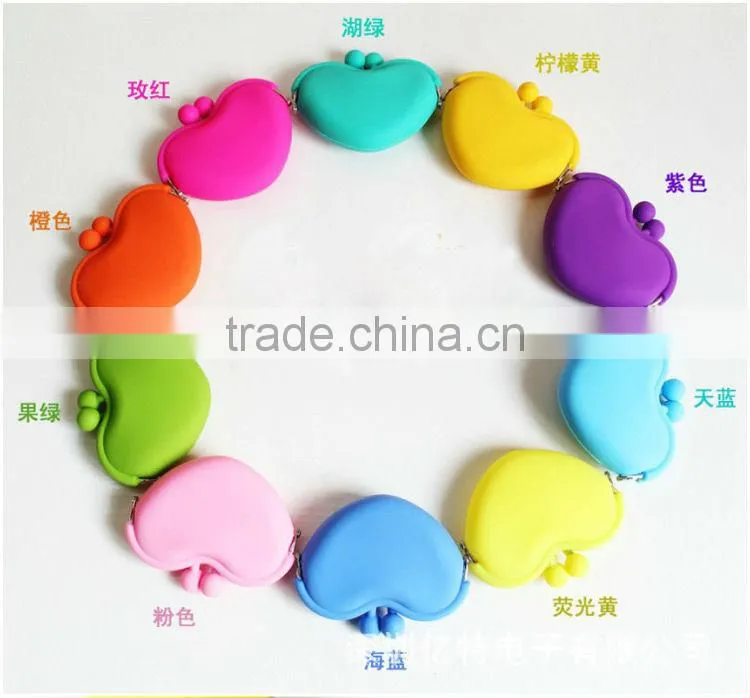 fashion silicone ladies purse for lady