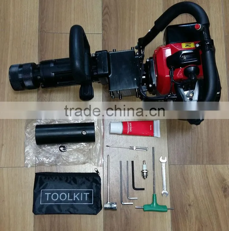 50mm 55mm 70mm Portable Petrol Hammer Piling Driver Handheld Gasoline Power Post Driver