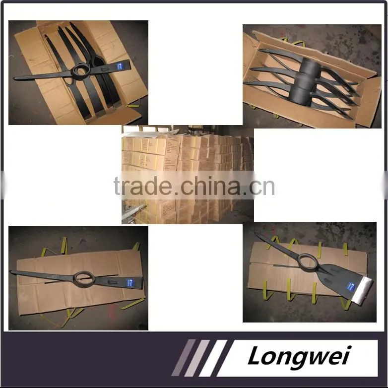 High quality free forged steel gardening tool pickaxe P402
