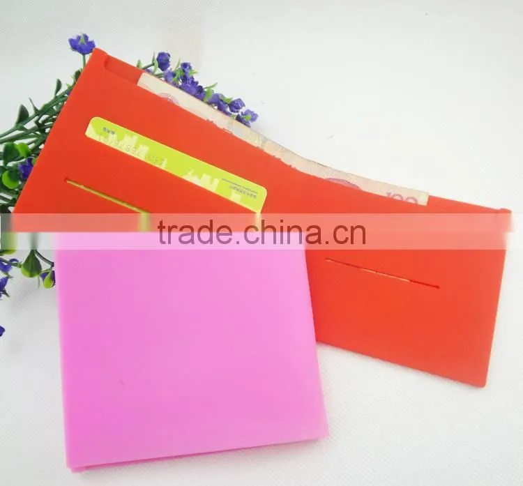 2017 new eco-friendly Silicone card holder