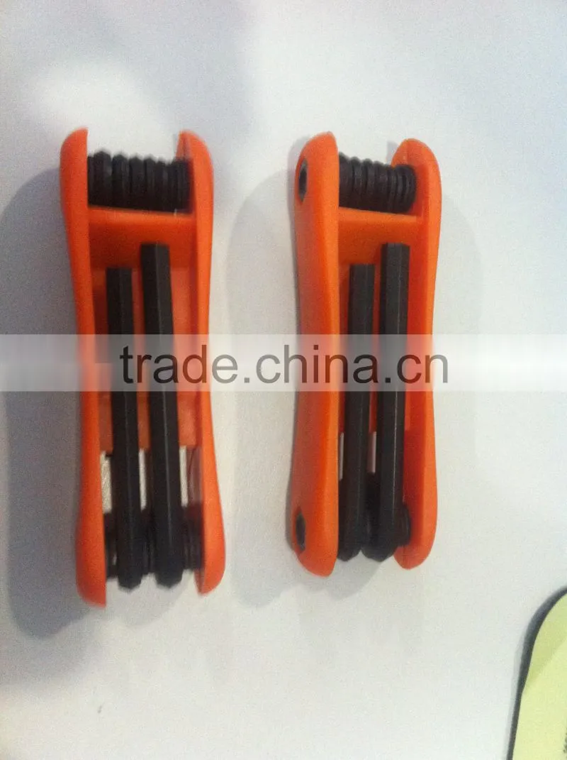 Hand tool double blister pack Black oxide finish carbon steel material Folding Torx Key Wrench Set