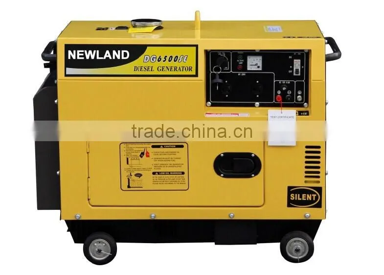 220V50hz electric start 100% copper 186FA 5kva silent diesel generator price