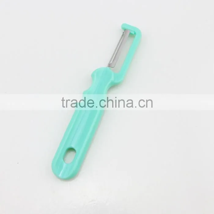 Plastic Flat Handle Stainless Steel Blade Vegetable Peeler