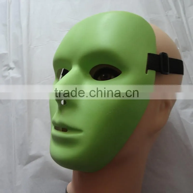 PVC Plastic Jabbawockeez Mask Noctilucent False Face Mask
