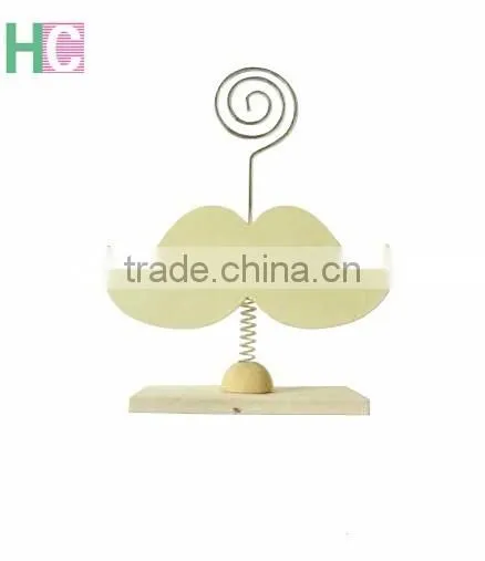 2016 New Design Business Card Wooden Holder With Clip