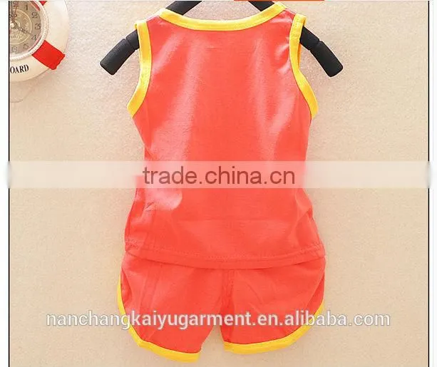 Fashion 2014 children summer print clothing sets
