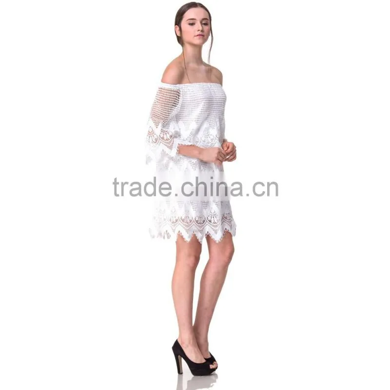 2017Guangzhou Domin factory latest ladies beautiful fashion dress