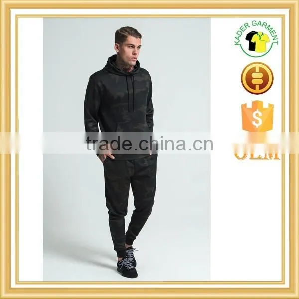 Latest design tracksuit men pullover camo tracksuit sports tracksuits