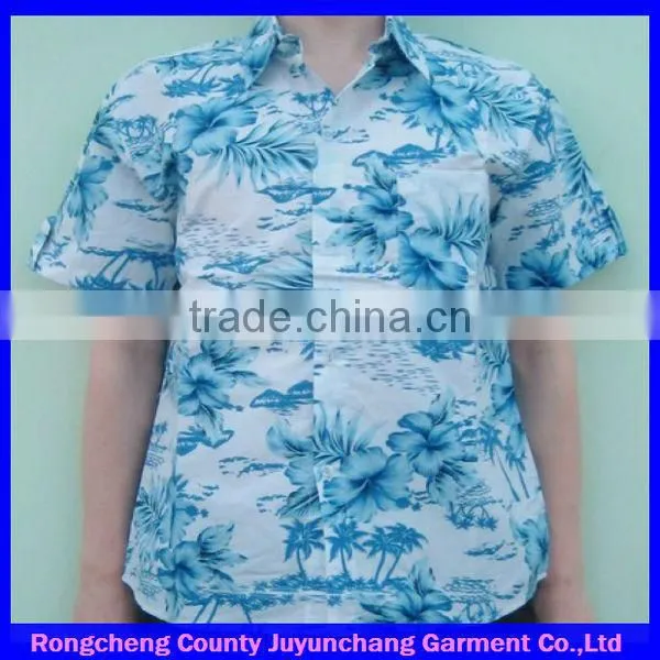 Latest design floral shirts for men on alibaba