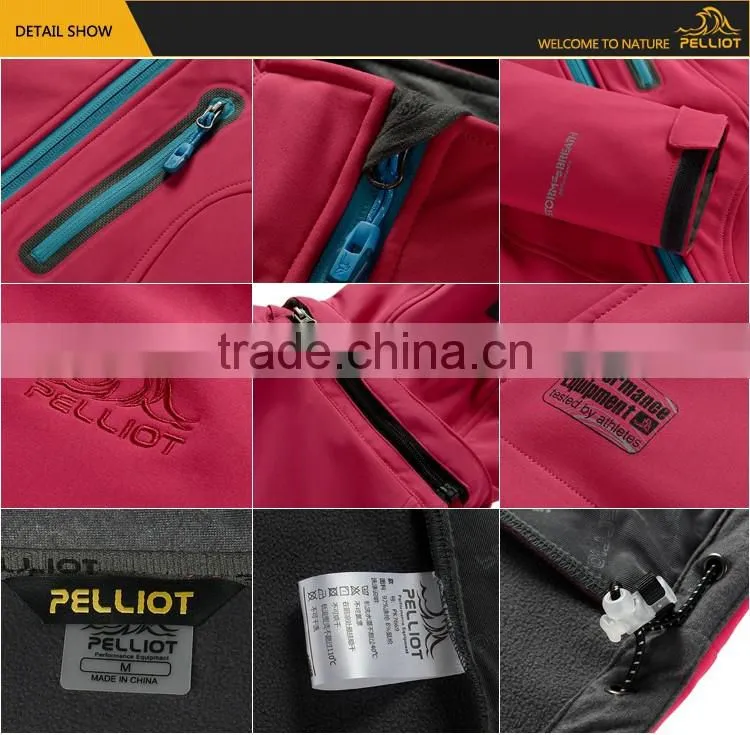 Hoodies Casual Waterproof Breathable Outdoor Women Softshell Jacket