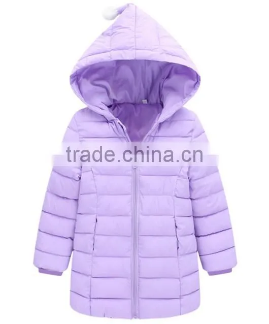Factory direct supply oem high quality customize gilrs winterproof padded jacket,kids quilted jackets