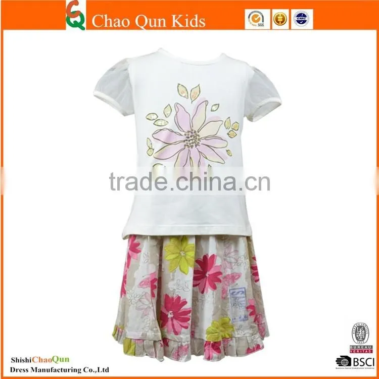 New design inverted girl flower kids dress