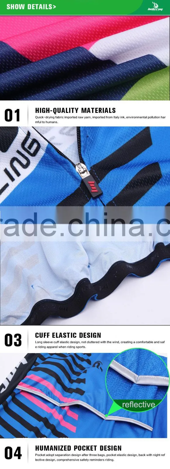reflective sun protection riding jersey suit,men fashion bmx clothes