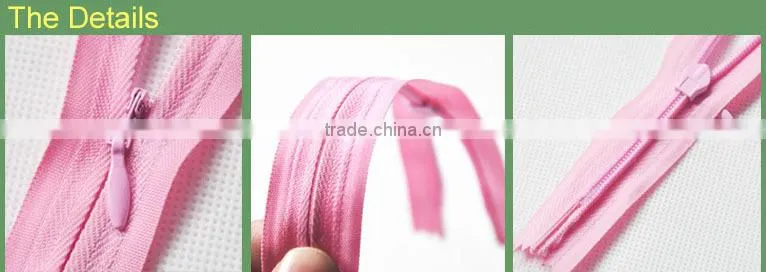 Colored Invisible Zipper Tape for Dress