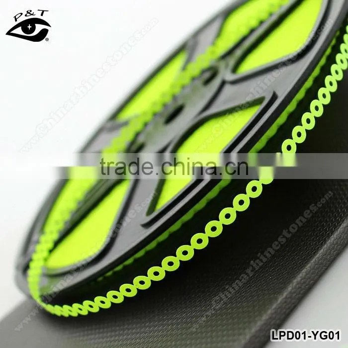 Neon Fluo colors sequin roll 3mm neon green for clothing