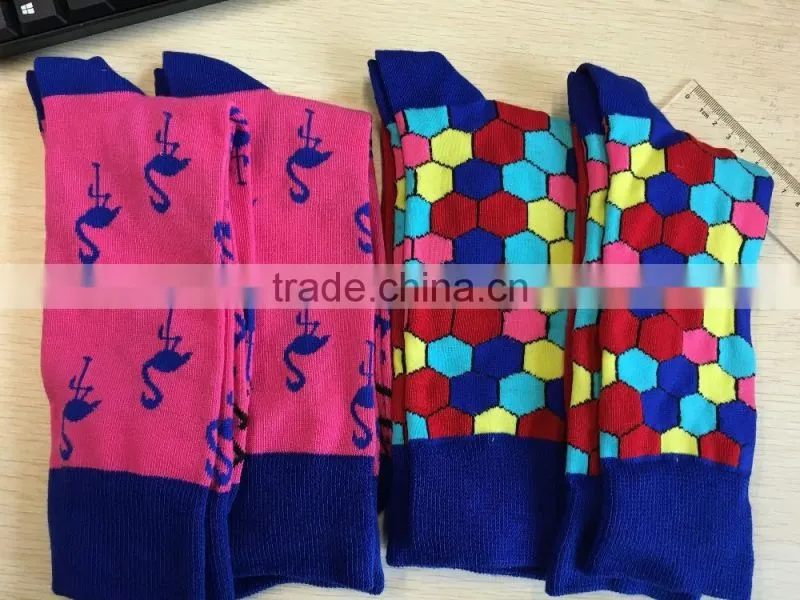 Custom Men Dress Socks Business Cotton Socks Happy Socks for Everyday ZP007